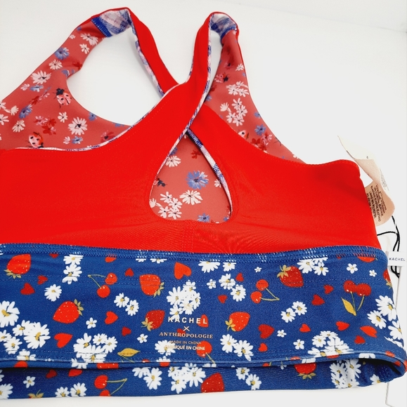 NEW Kachel Anthropologie Floral Sport Bra - Picture 3 of 13